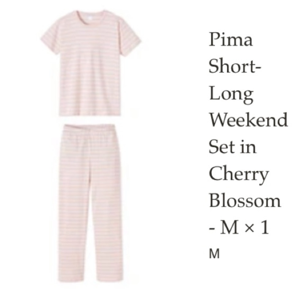 Lake pajamas size medium color cherry blossom